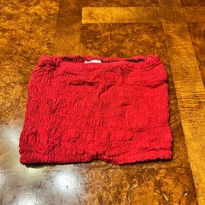 Red Tube Top - SMALL